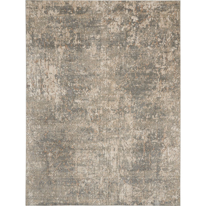 Nourison Concerto Distressed Abstract Beige Grey Area Rug