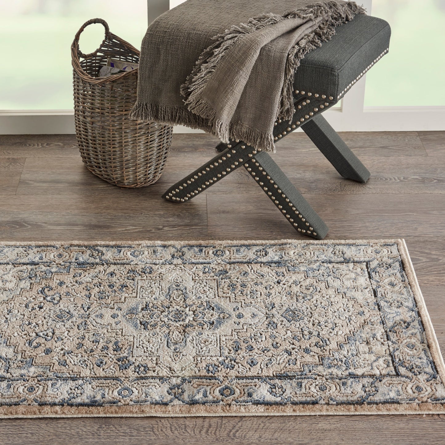 Nourison Concerto Classic Persian Medallion Area Rug.