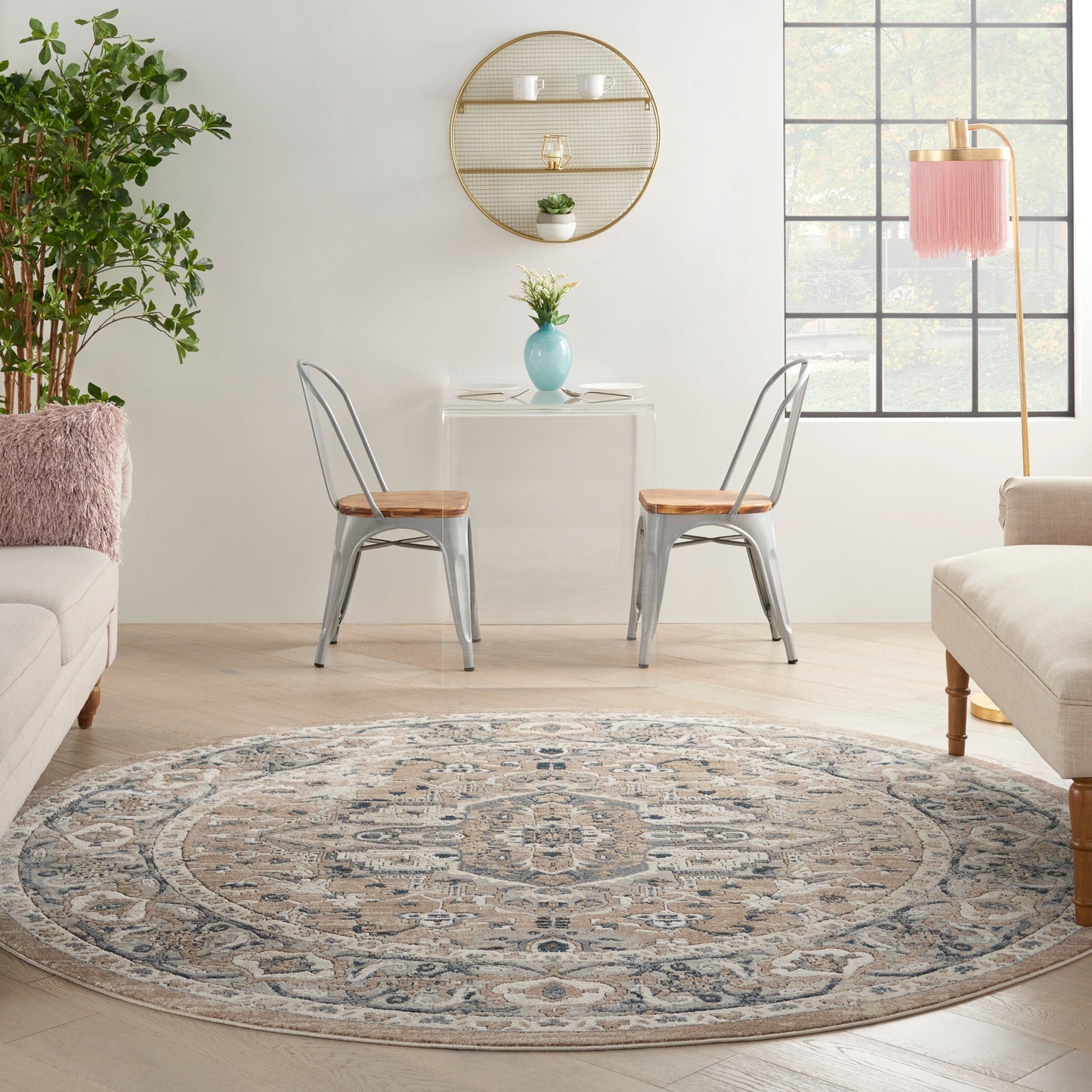 Nourison Concerto Classic Persian Medallion Area Rug.