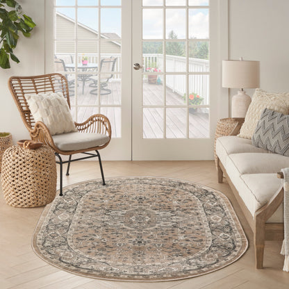 Nourison Concerto Classic Persian Medallion Area Rug.