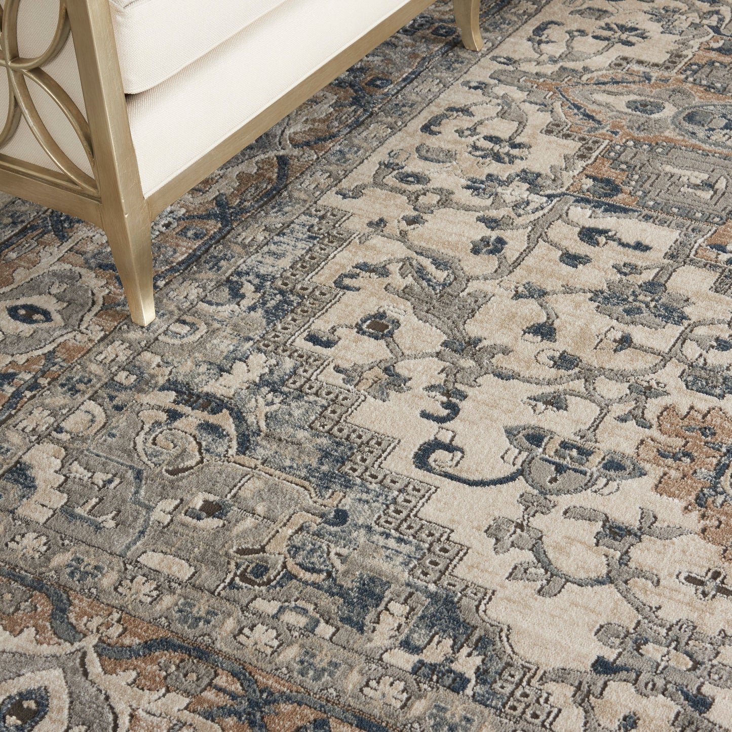 Nourison Concerto Classic Persian Medallion Area Rug.