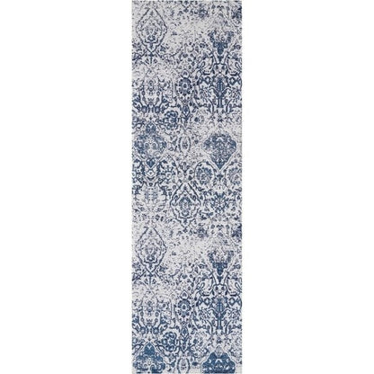 Nourison Damask Distressed Contemporary Area Rug