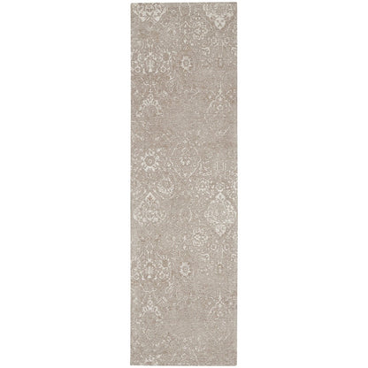 Nourison Damask Distressed Contemporary Area Rug