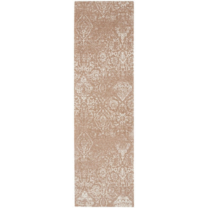 Nourison Damask Distressed Contemporary Area Rug
