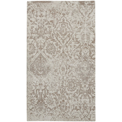 Nourison Damask Distressed Contemporary Area Rug