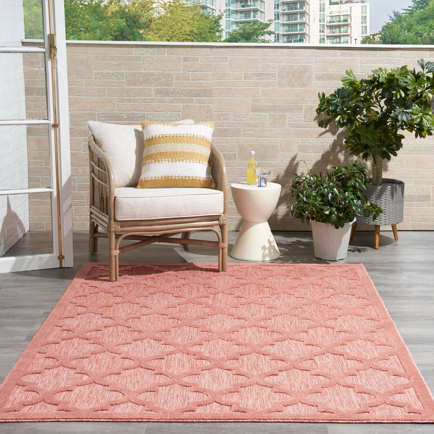 Nourison Easy Care Indoor/Outdoor Moroccan Trellis Area Rug