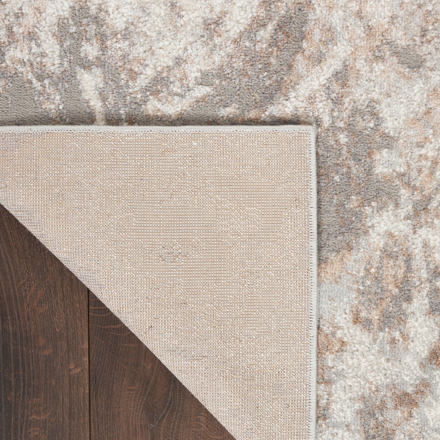 Nourison Elation Modern Abstract Ivory Grey Area Rug