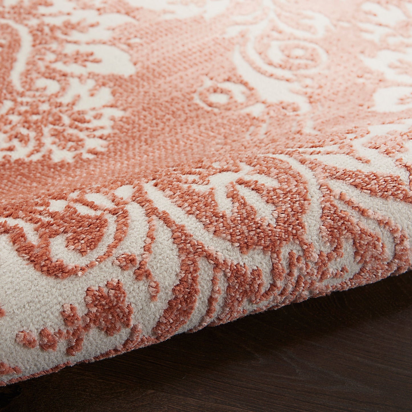 Nourison Elation Damask Pattern French Country Area Rug