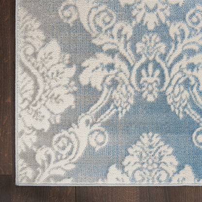 Nourison Elation Damask Pattern French Country Area Rug