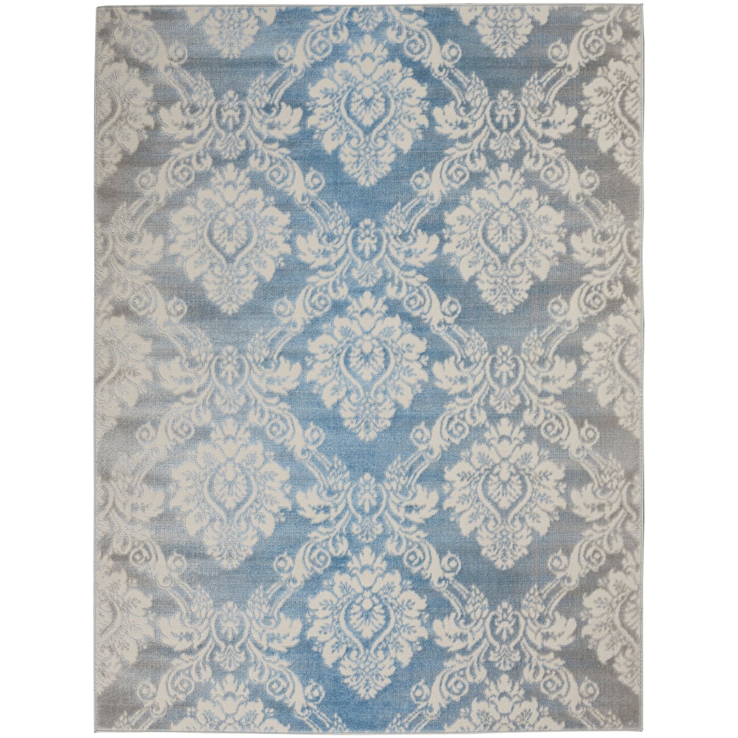 Nourison Elation Damask Pattern French Country Area Rug