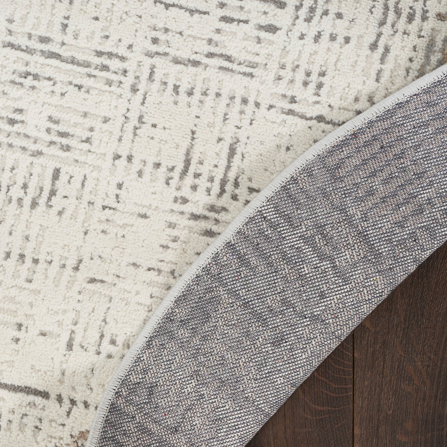 Nourison Emily Indoor only Ivory Grey Abstract Area Rug