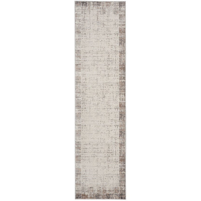 Nourison Emily Indoor only Ivory Grey Abstract Area Rug