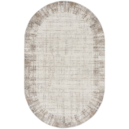 Nourison Emily Indoor only Ivory Grey Abstract Area Rug