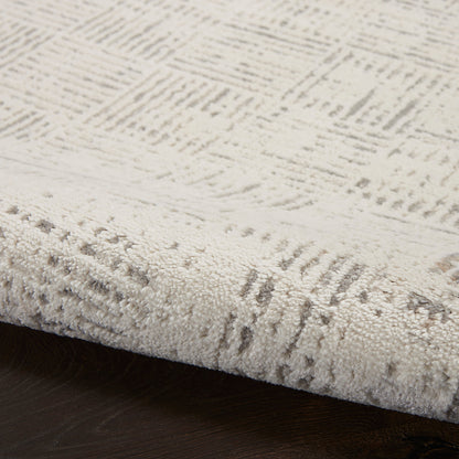 Nourison Emily Indoor only Ivory Grey Abstract Area Rug