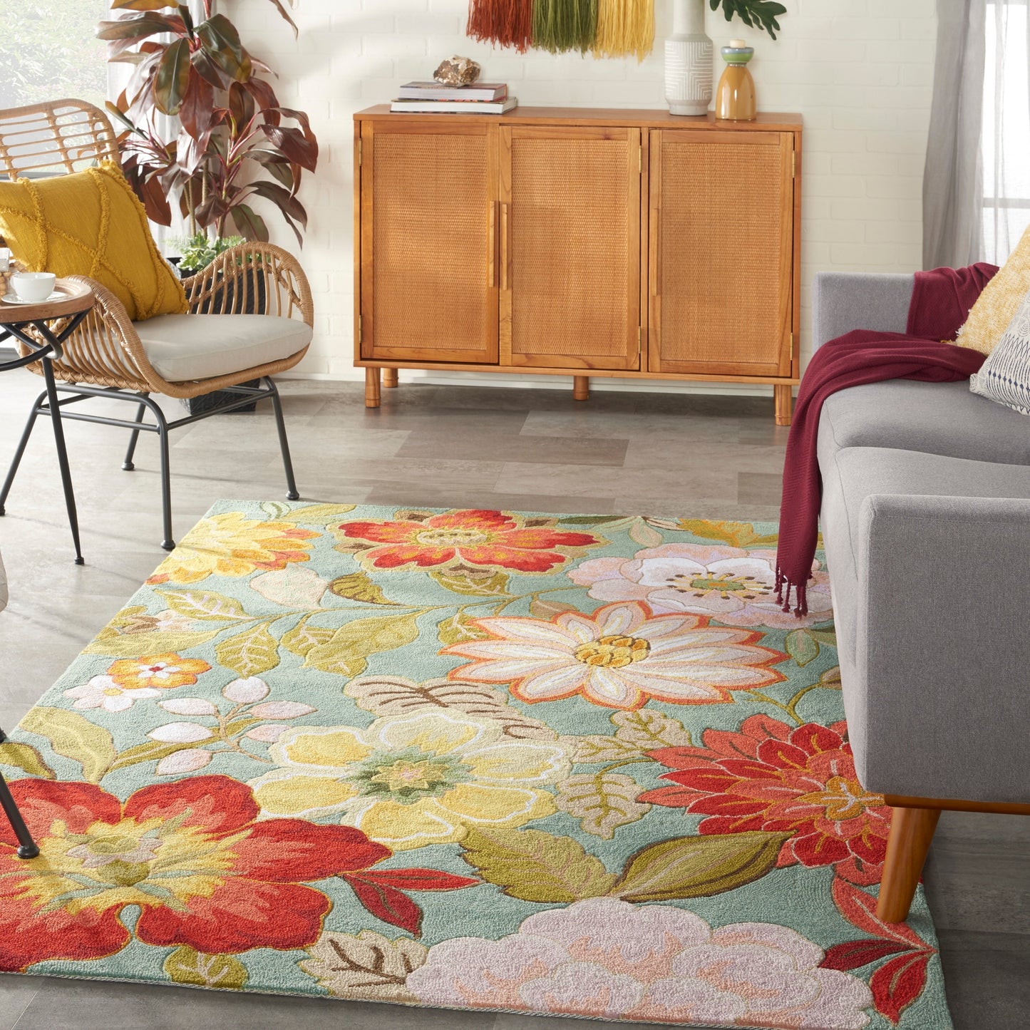 Nourison Fantasy Floral Wildflowers Area Rug
