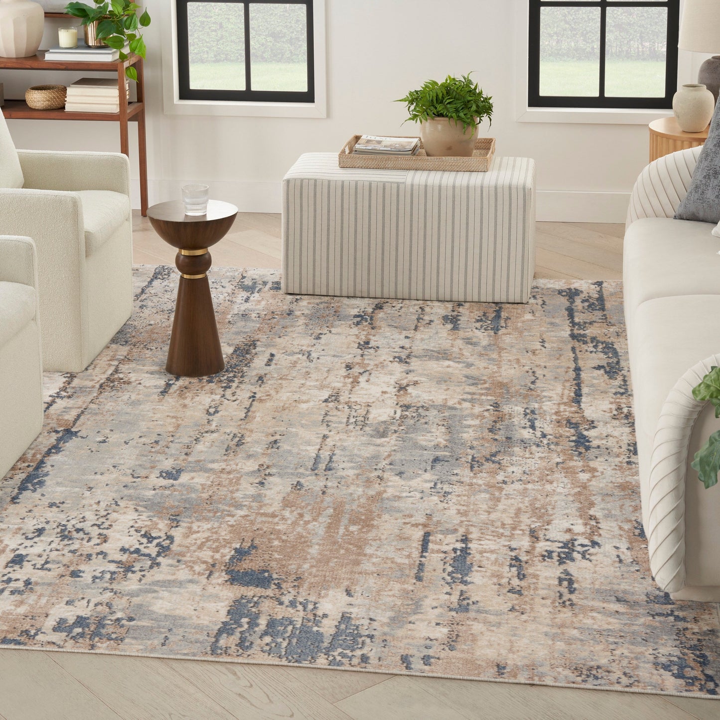 Nourison Quarry Indoor only Abstract Area Rug