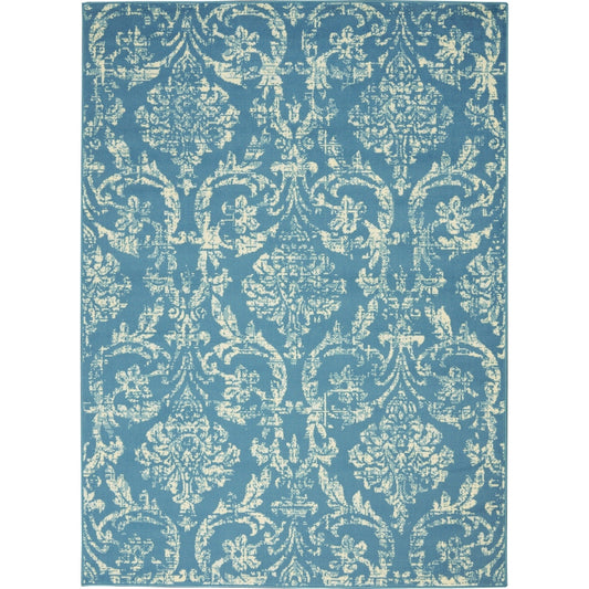Nourison Jubilant Vintage Farmhouse Damask Area Rug