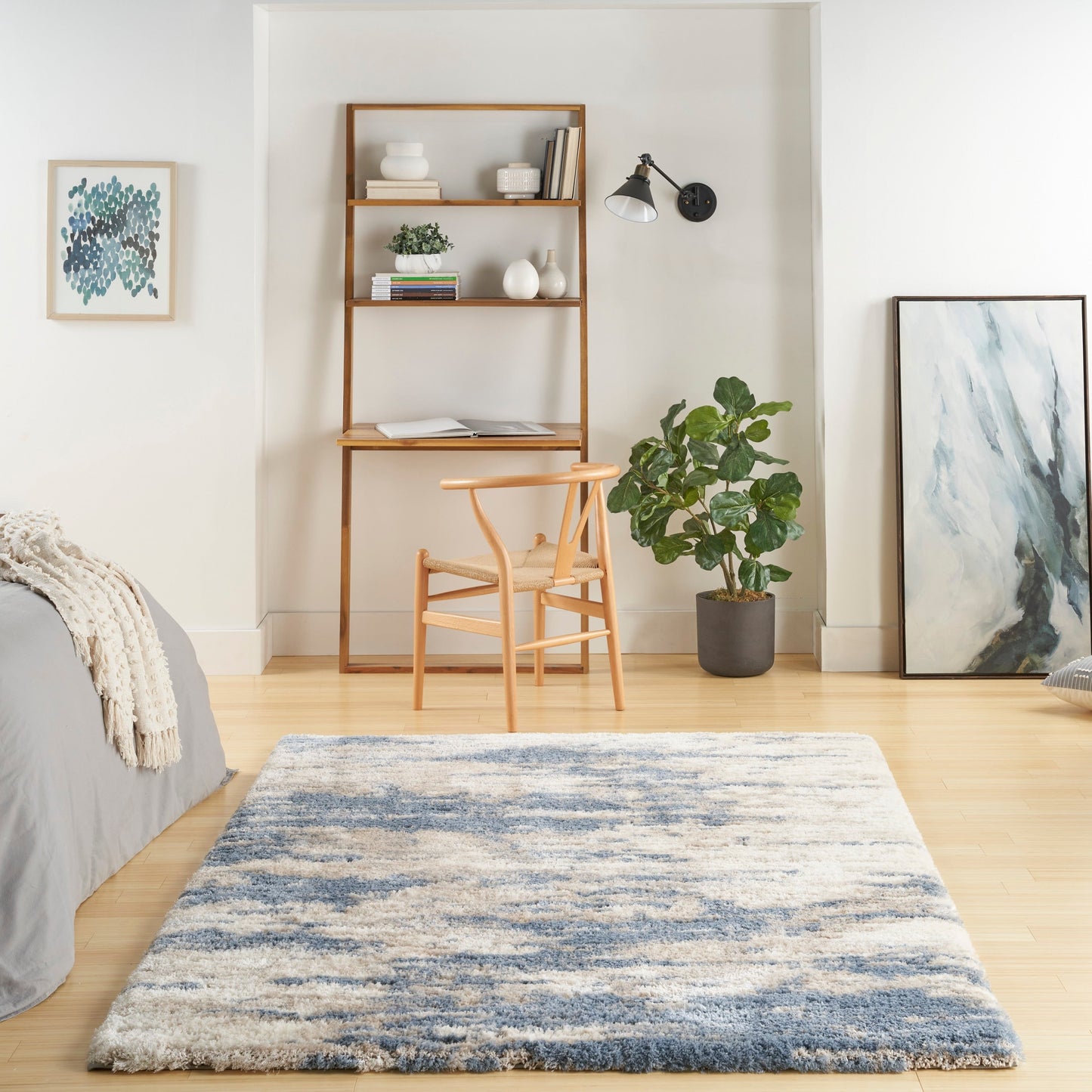 Tapis de sol Nourison Luxurious Shag Abstract Glam Ultra Plush Pile