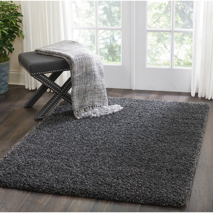 Nourison Malibu Shag Modern Plush Solid Area Rug
