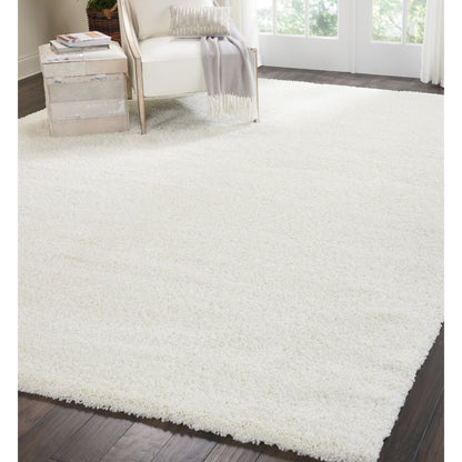 Nourison Malibu Shag Modern Plush Solid Area Rug
