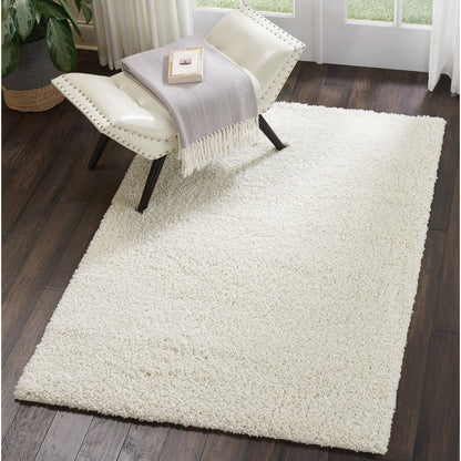 Nourison Malibu Shag Modern Plush Solid Area Rug