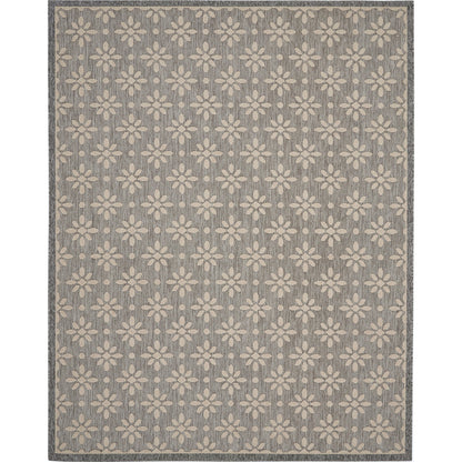Nourison Palamos Modern Floral Hi Low Geometric Indoor Outdoor Area Rug