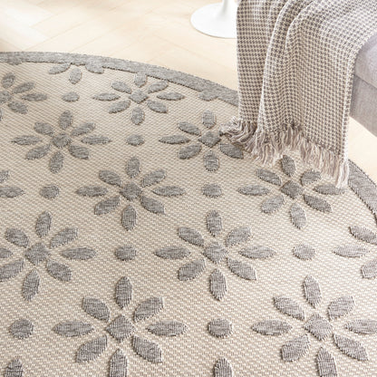 Nourison Palamos Modern Floral Hi Low Geometric Indoor Outdoor Area Rug