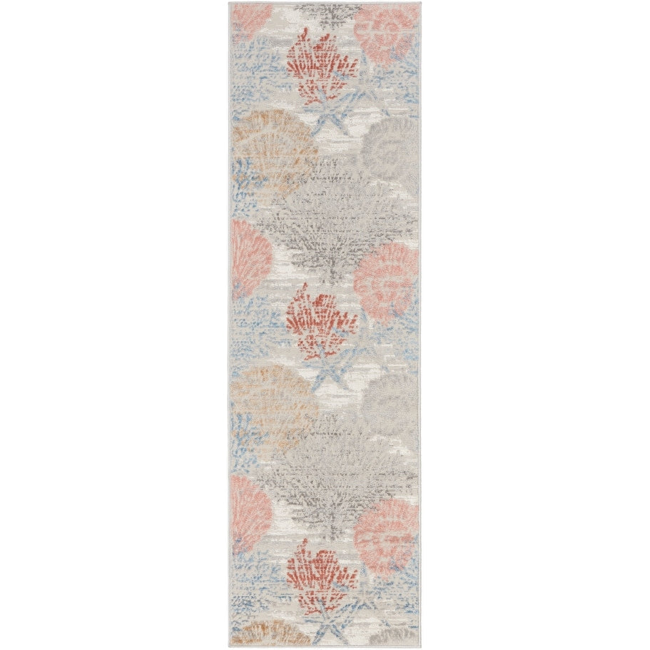 Nourison Pompeii Coastal Beach Shells and Coral Area Rug