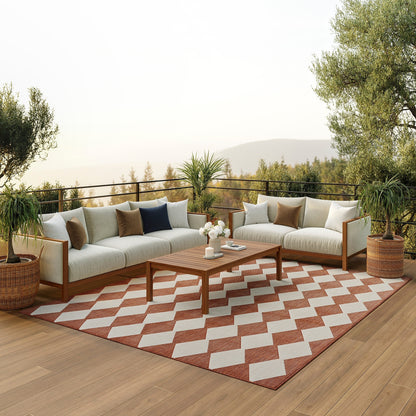 Nourison Positano Indoor/Outdoor Geometric Area Rug