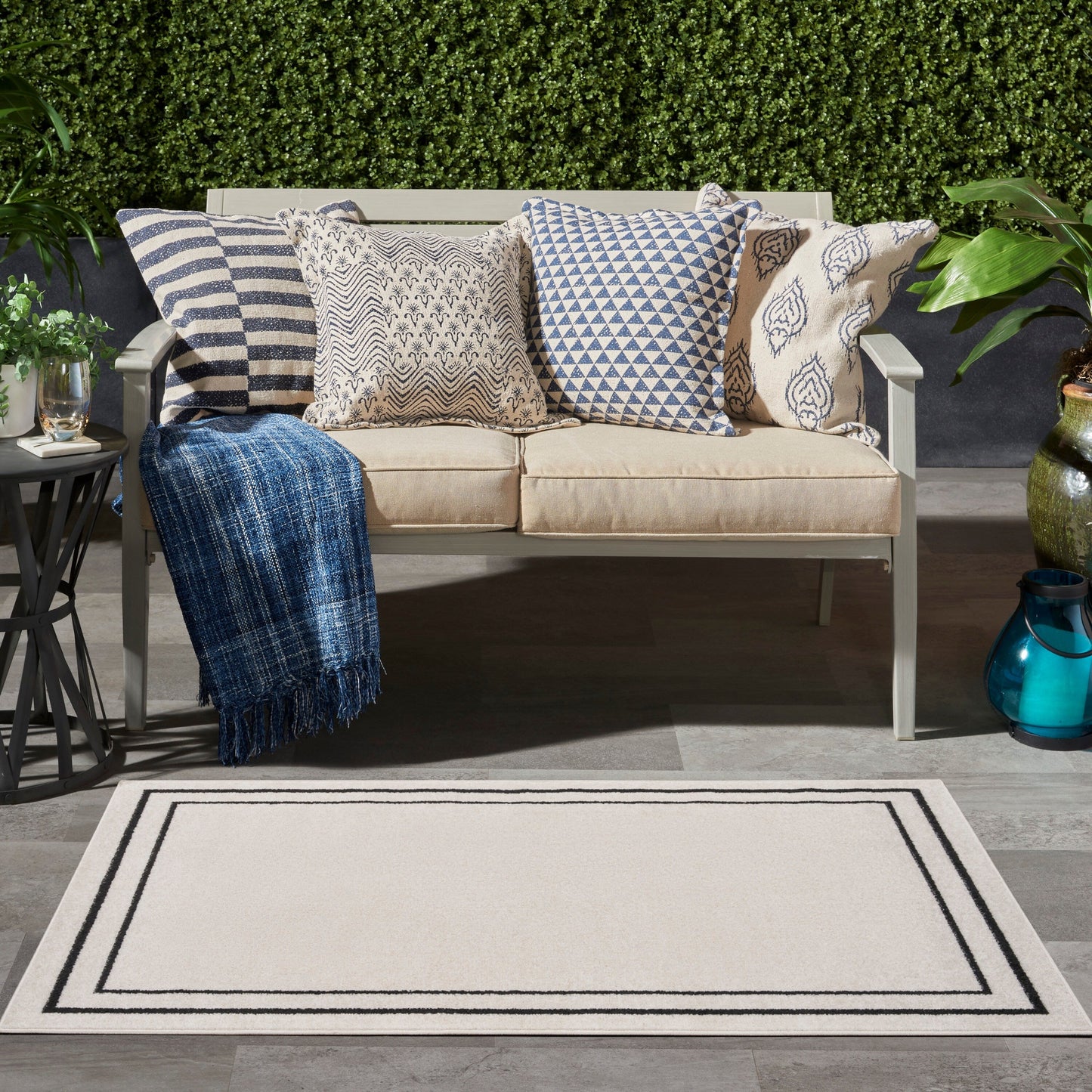 Nourison Sandy Indoor / Outdoor Solid Area Rug