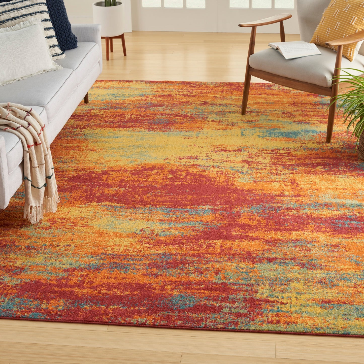 Nourison Sandy Indoor/Outdoor Abstract Area Rug