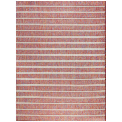 Nourison Selerno Indoor/Outdoor Striped Area Rug.