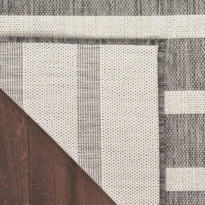 Nourison Selerno Indoor/Outdoor Striped Area Rug.