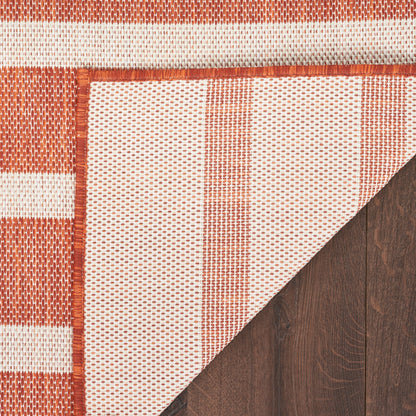 Nourison Selerno Indoor/Outdoor Striped Area Rug.