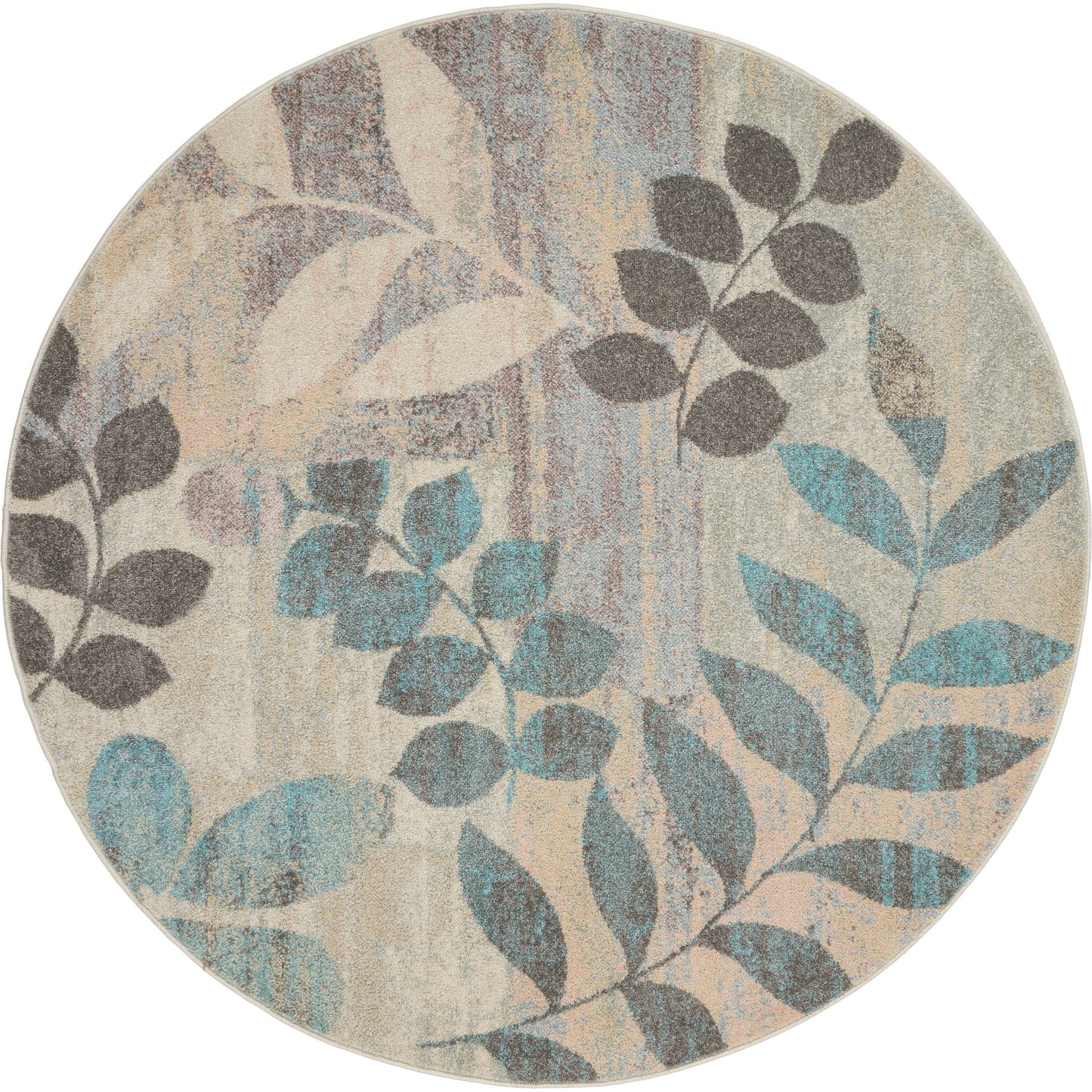 Nourison Tranquil Floral Leaves Area Rug