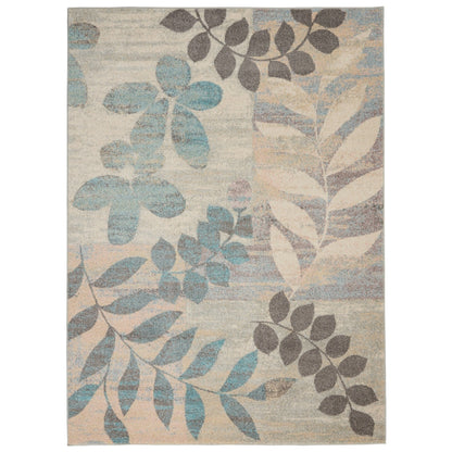 Nourison Tranquil Floral Leaves Area Rug