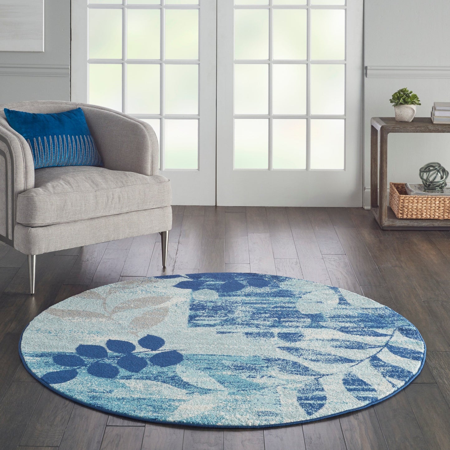 Nourison Tranquil Floral Leaves Area Rug