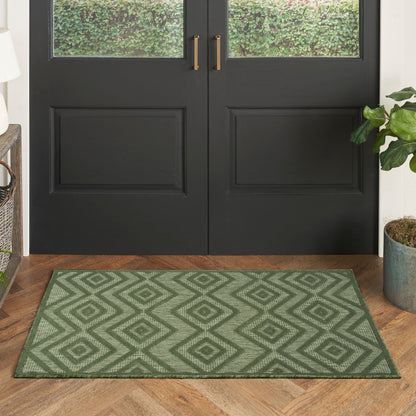 Nourison Versatile Indoor/Outdoor Geometric Flatweave Area Rug