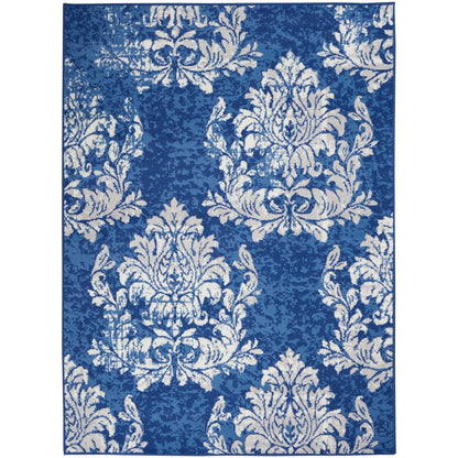 Nourison Whimsicle French Country Botanical Ivory Navy Area Rug