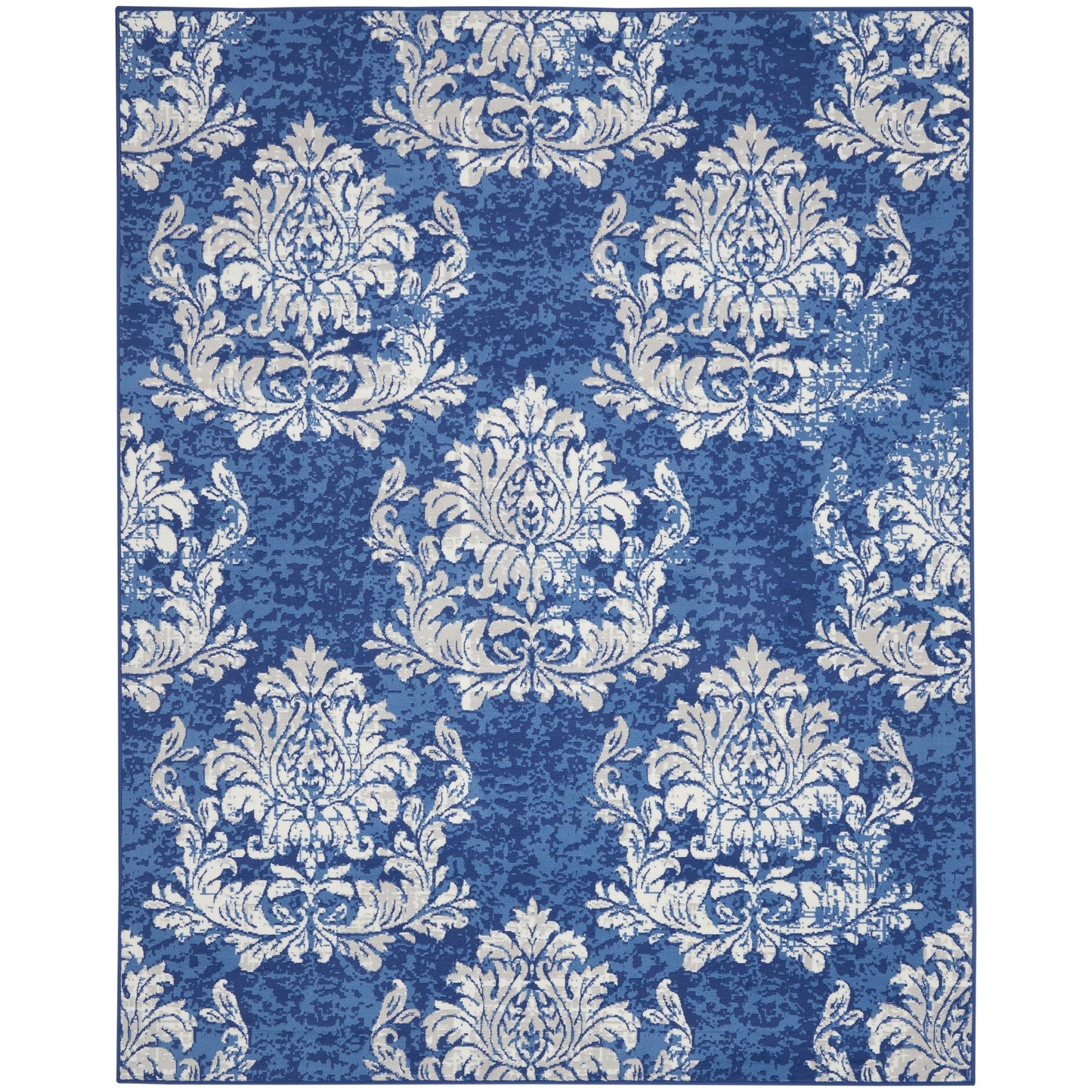 Nourison Whimsicle French Country Botanical Ivory Navy Area Rug