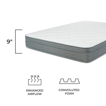Matelas NuForm 9 Eurotop à fermeté moyenne