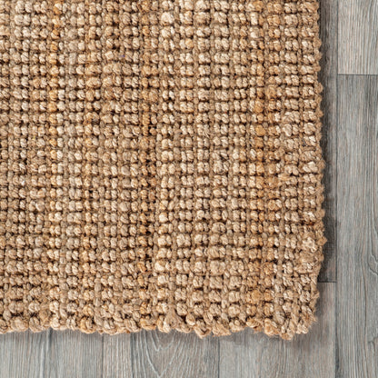 Nuloom Ashli Solid Farmhouse Jute Area Rug