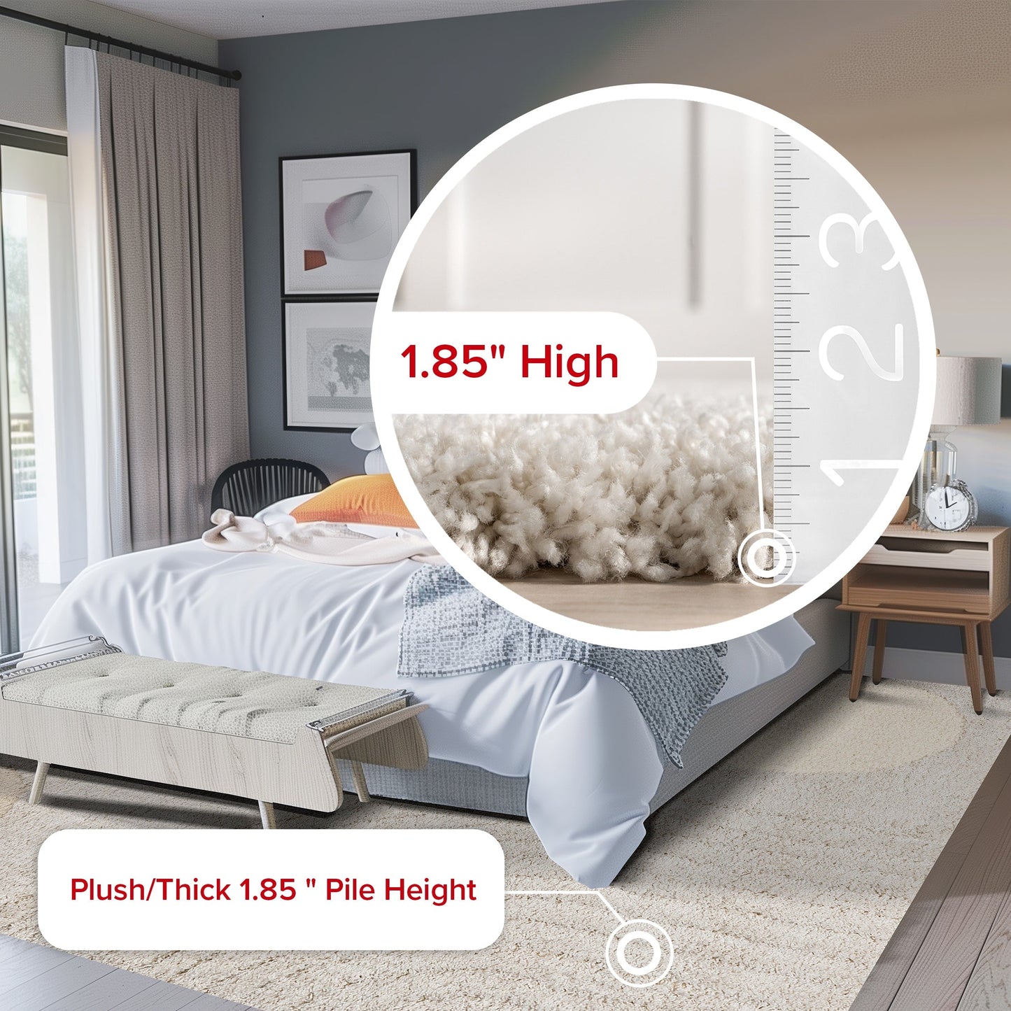 Nuloom Gloria Abstract Shag Area Rug