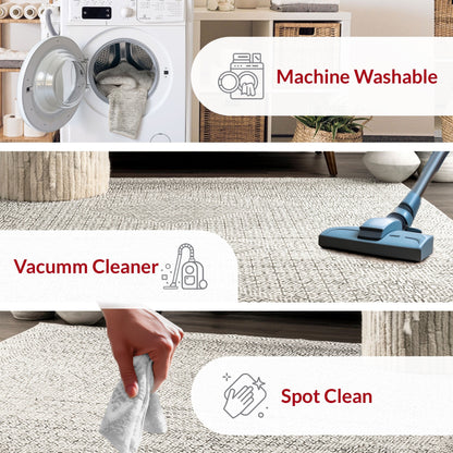 Nuloom Hart SpinClean Abstract Tribal Machine Washable Area Rug