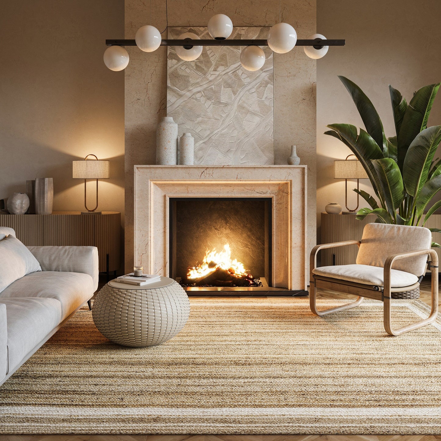 Nuloom Rikki Coastal Braided Jute Area Rug