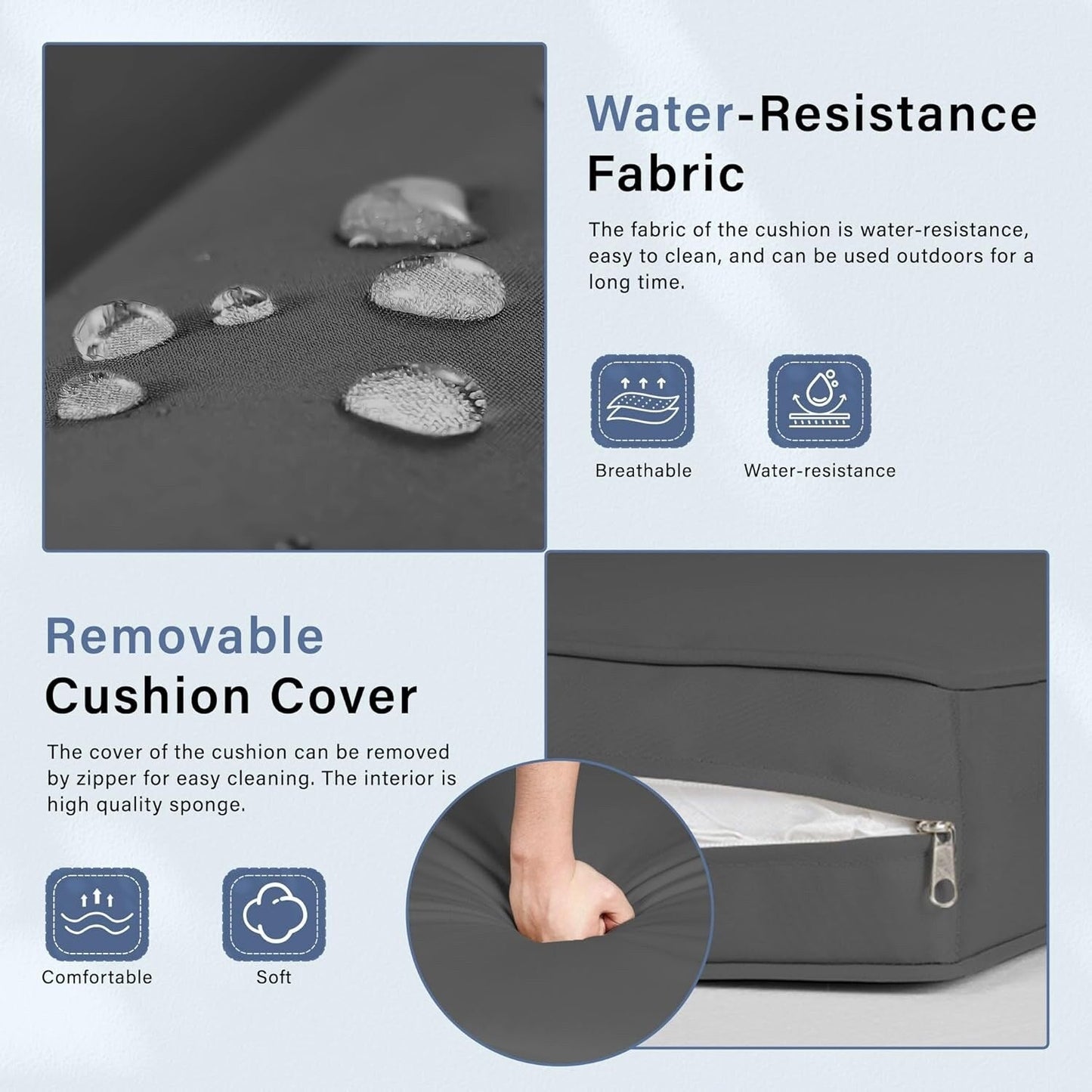 Ensemble de salon d'extérieur en osier Nuon, 4 ou 5 pièces, avec auvent, de la marque Havenside Home.