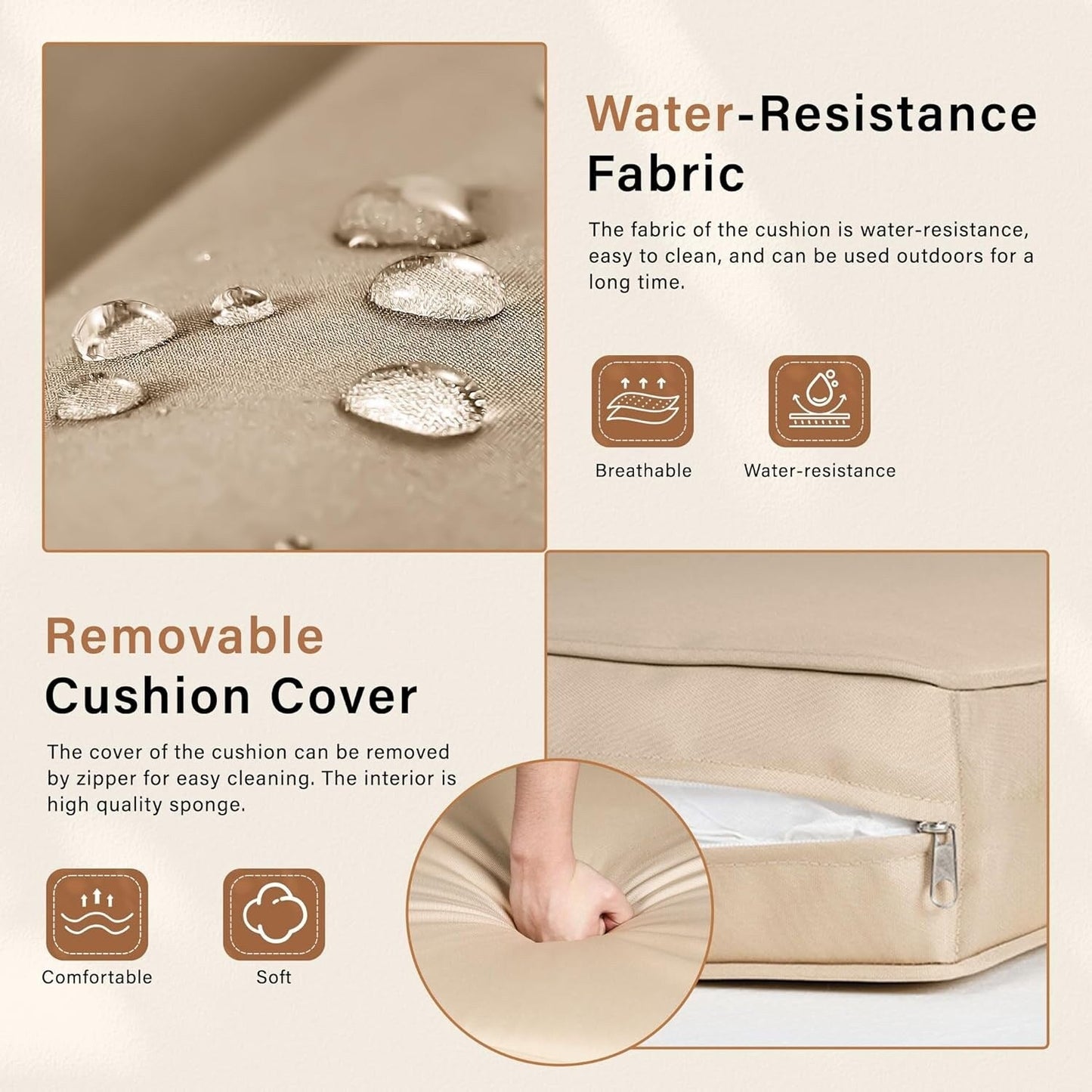 Ensemble de salon d'extérieur en osier Nuon, 4 ou 5 pièces, avec auvent, de la marque Havenside Home.