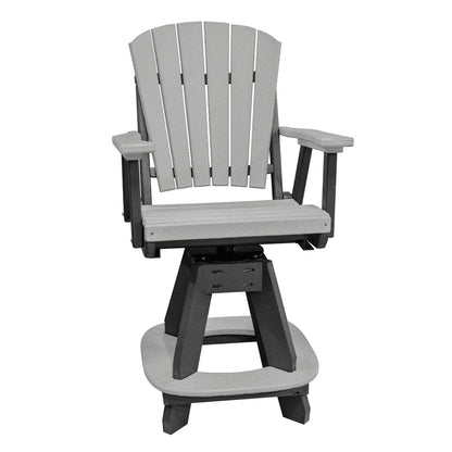 Ensemble de salle à manger OS Home and Office, 5 pièces, hauteur bar, carré, gris clair sur base noire.