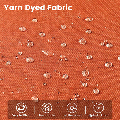 OVIOS Ensemble de 9 pièces en rotin pour extérieur avec chaise pivotante et table à feu.