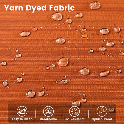 OVIOS Ensemble de 9 pièces en rotin pour extérieur avec chaise pivotante et table à feu.